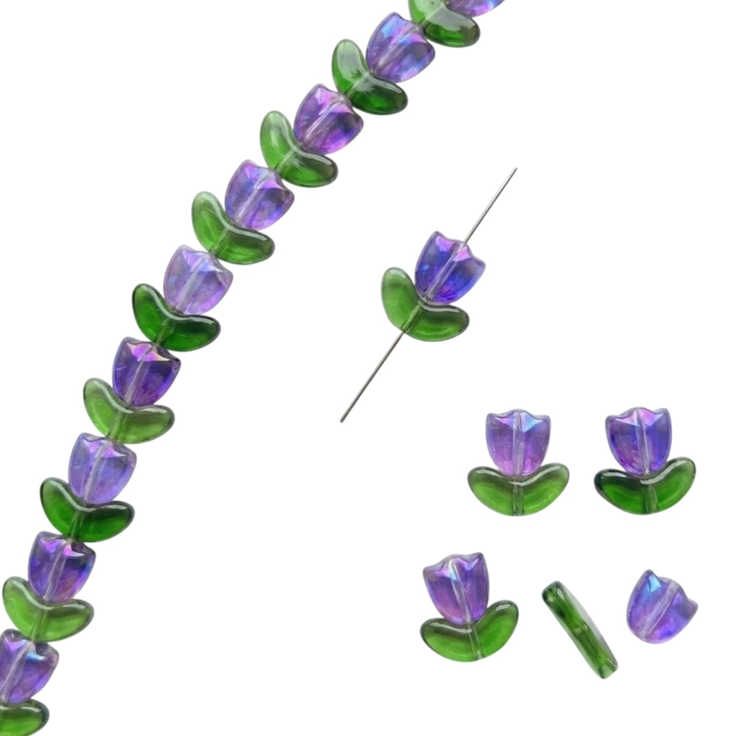 Tulipanes de vidrio