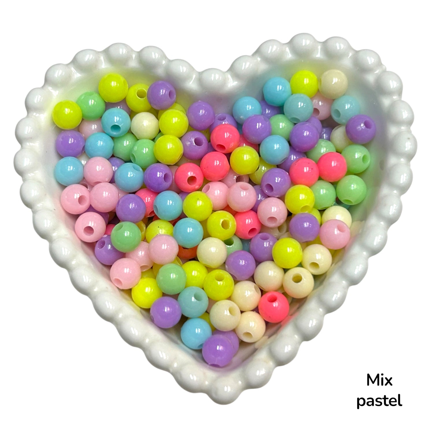 Perlas plásticas 6 mm