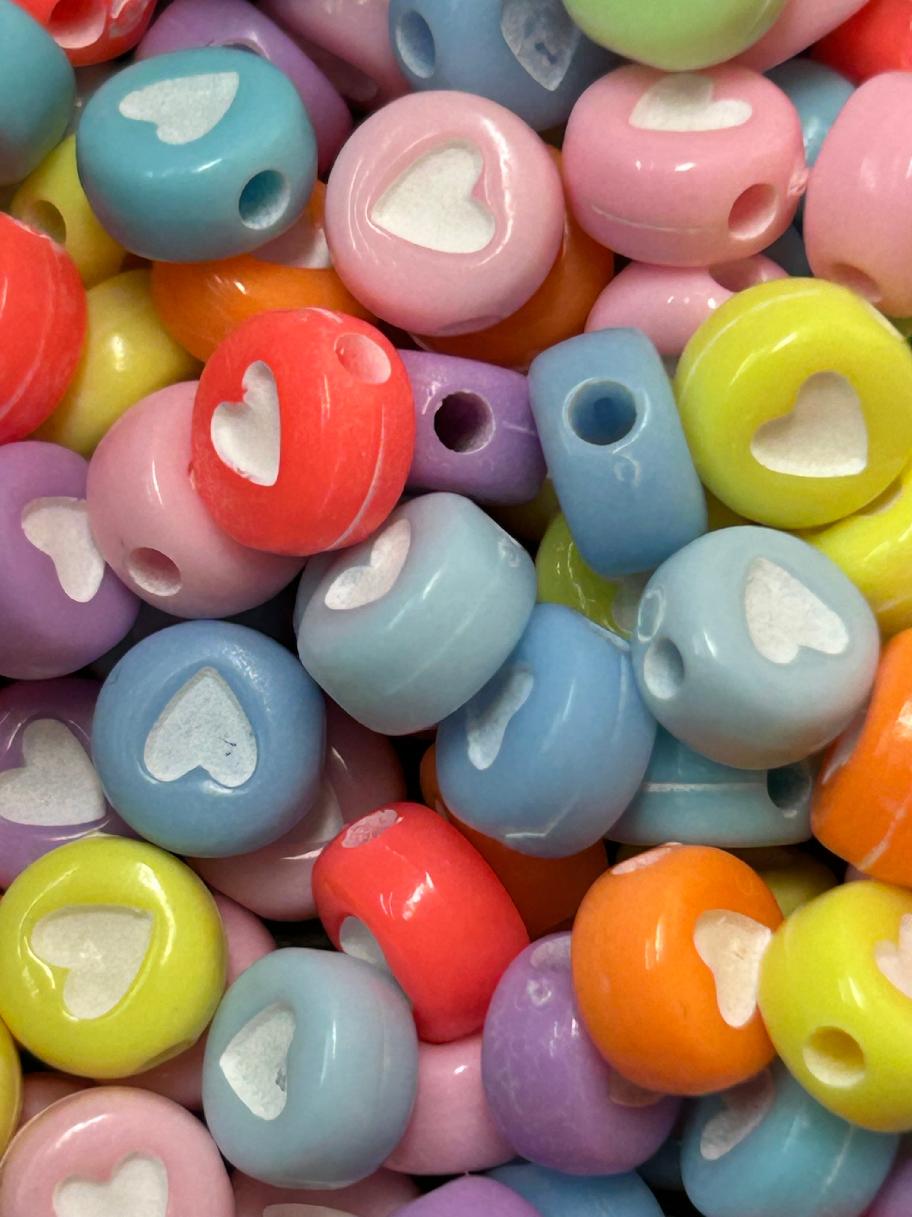 Corazones de colores