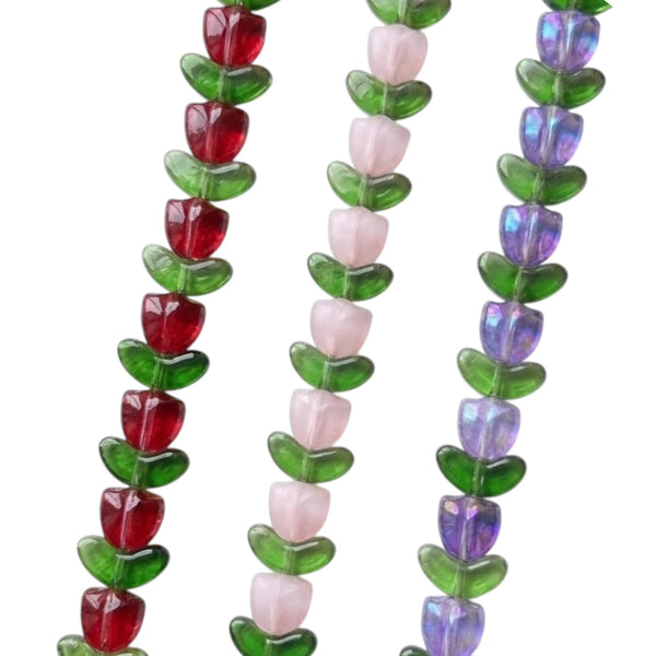 Tulipanes de vidrio