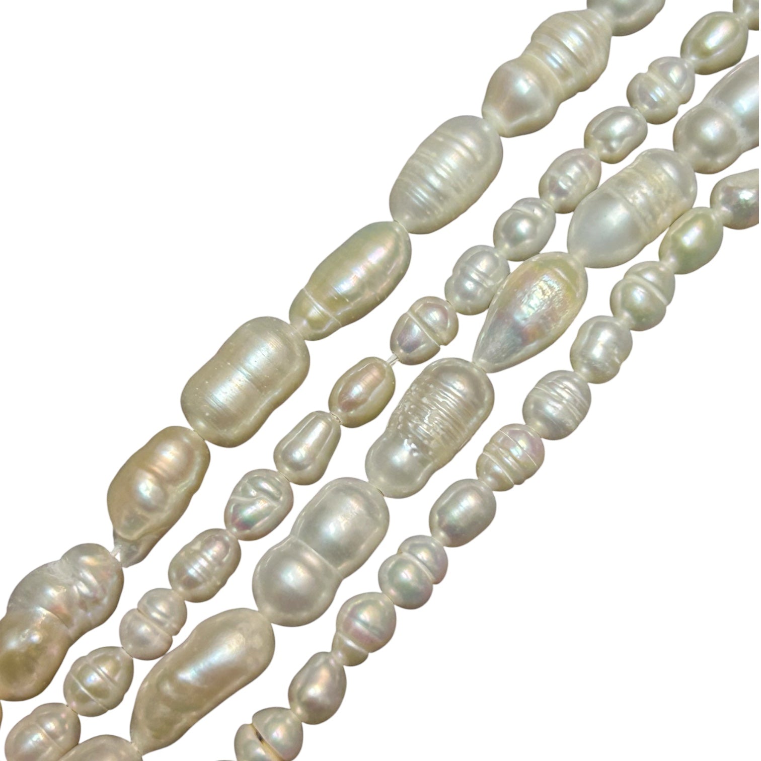 Perlas de río blancas