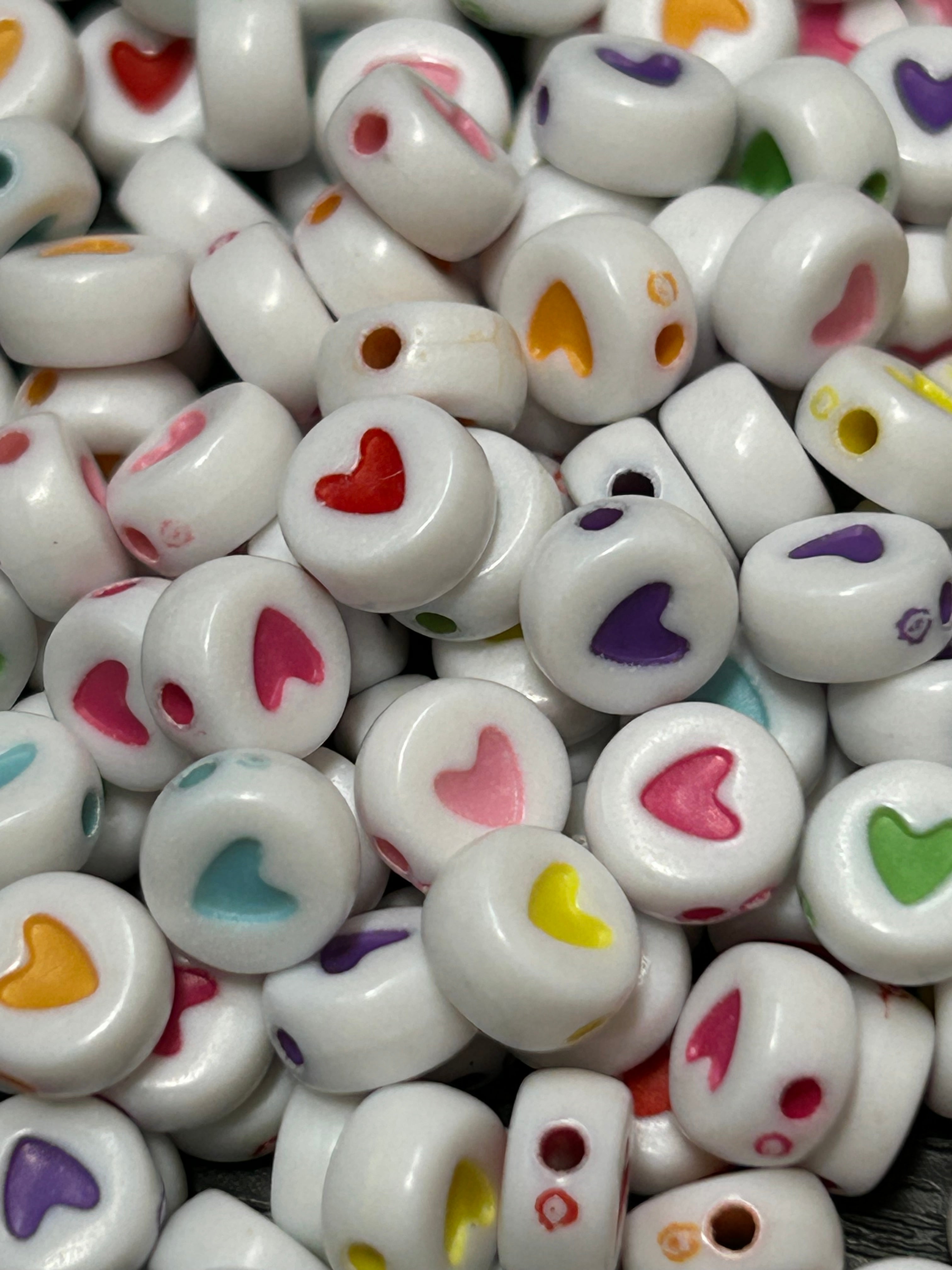 Corazones con colores