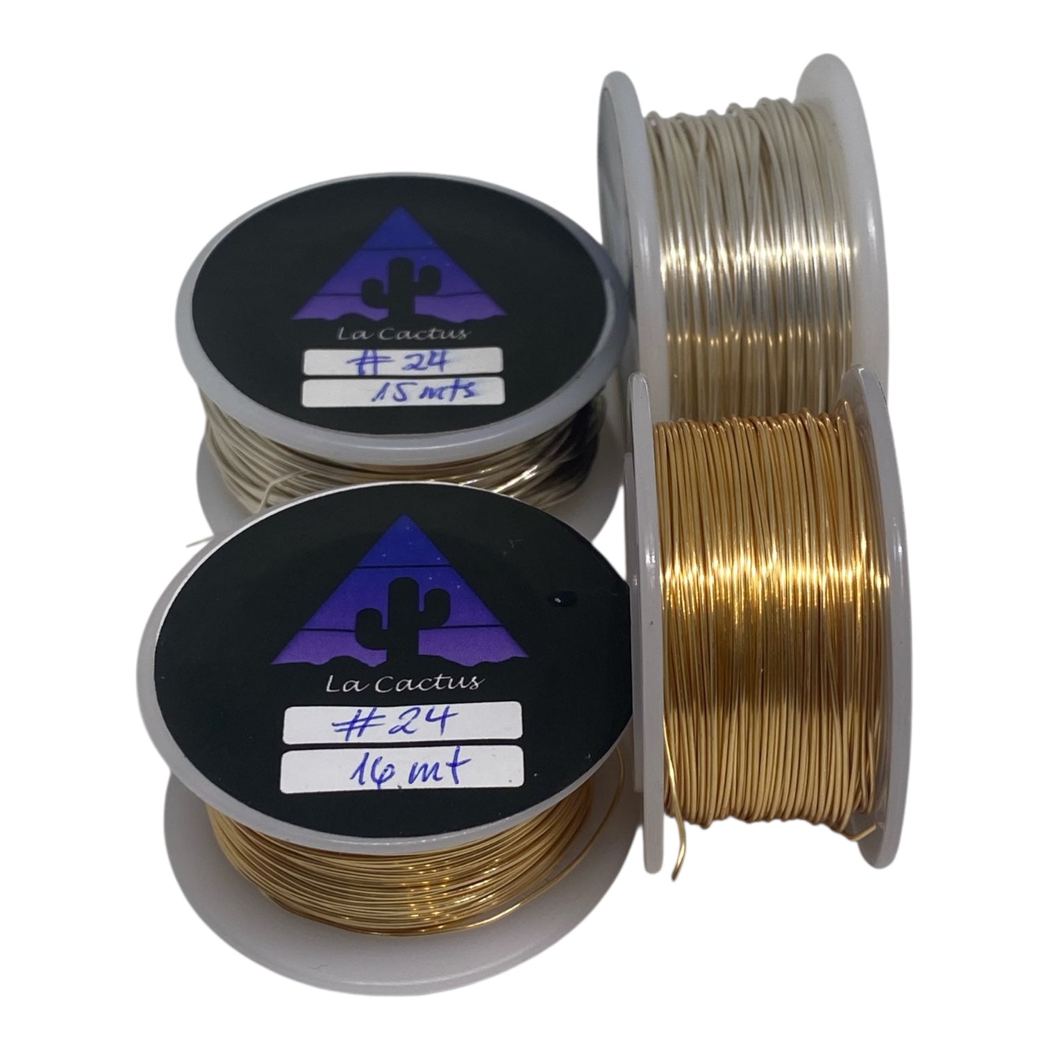 Alambre bañado en oro o plata