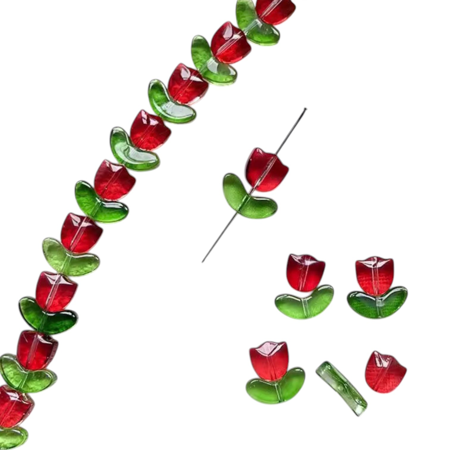 Tulipanes de vidrio